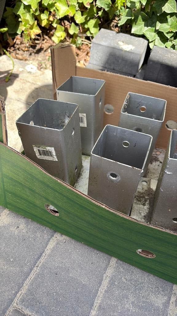Paalvoeten 7x7, Ophalen of Verzenden, Gebruikt, Minder dan 50 mm, Overige typen
