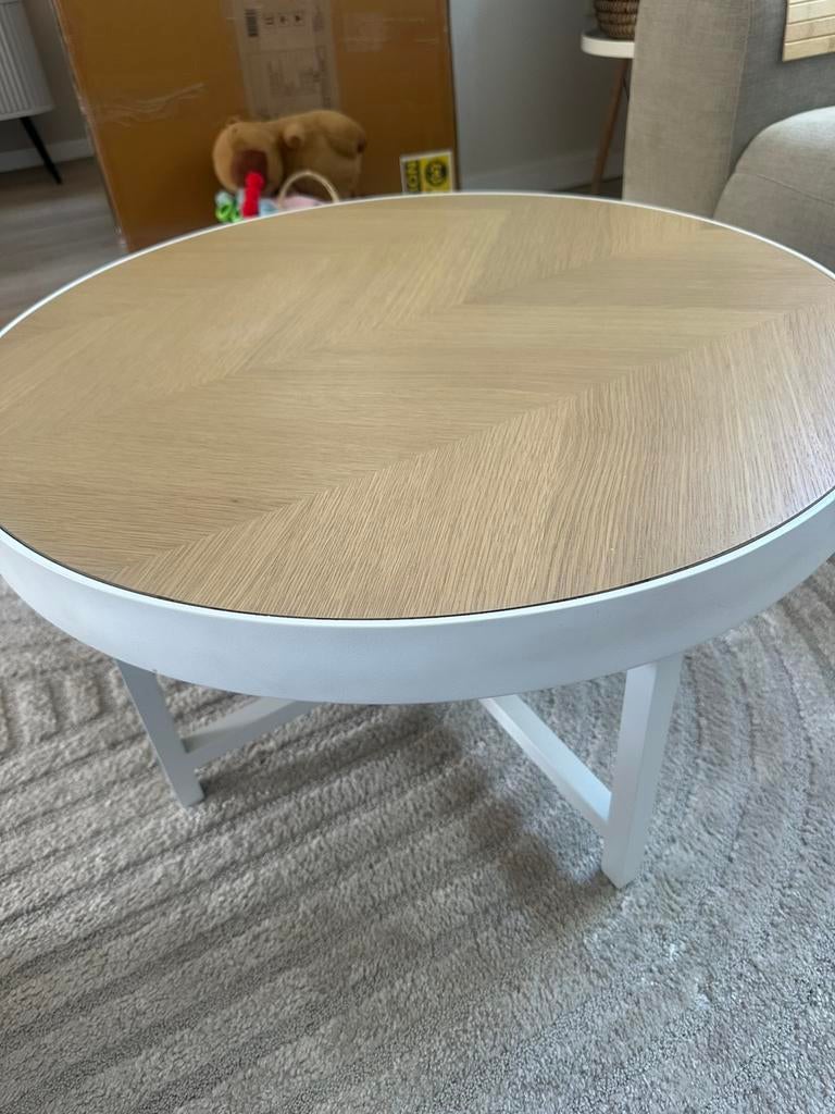 Rond salontafel 73cm, Huis en Inrichting, Tafels | Salontafels, 50 tot 100 cm, Rond, Ophalen of Verzenden, Zo goed als nieuw