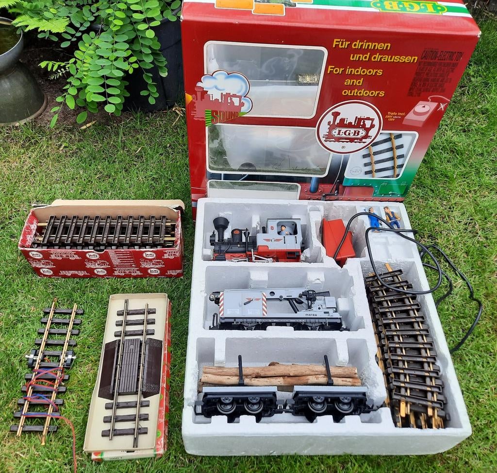 LGB trein in grijze uitvoering., Ophalen of Verzenden, Gebruikt, Gelijkstroom, LGB