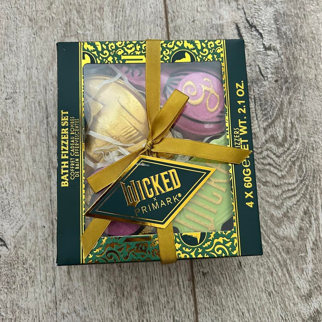 Wicked x Primark Bath Fizzer Set – 4 stuks – Nieuw, Ophalen of Verzenden, Nieuw, Bad & Douche