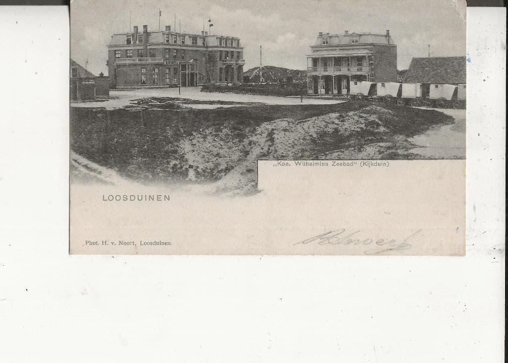 Loosduinen Kon.Wilhelmina Zeebad H v Noort 2 juli 1902, Ophalen of Verzenden, Voor 1920, Gelopen, Zuid-Holland