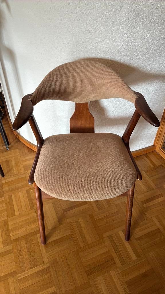 Stoel Koehoorn Louis van Teefelen vintage Snavel armleggers, Huis en Inrichting, Stoelen, Jaren 60 koehoorn, Gebruikt, Overige kleuren