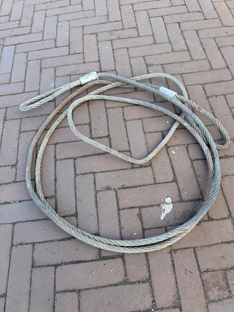 Stalen kabel met slot voor boot of aanhanger, Ophalen, Gebruikt