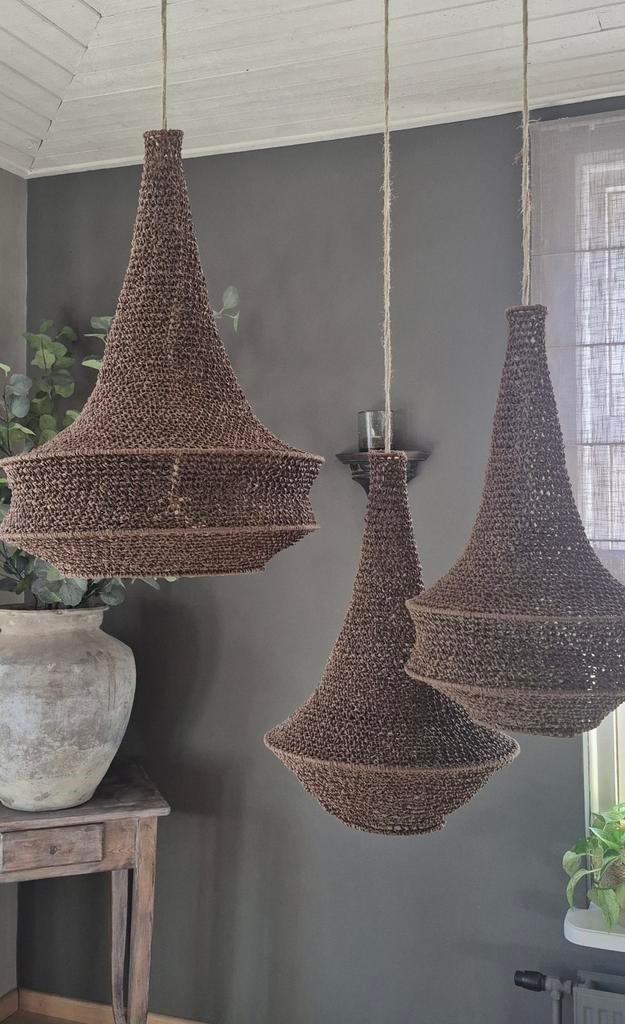 Gehaakte Marokkaanse kroonluchters/lampen, Ophalen, Nieuw, Boho Ibiza