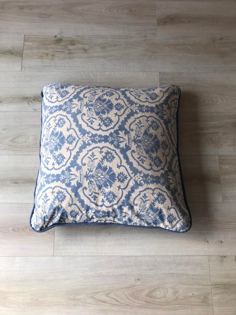 Heerlijk lounge kussen 72x72cm, Ophalen of Verzenden, Zo goed als nieuw, Blauw, Vierkant