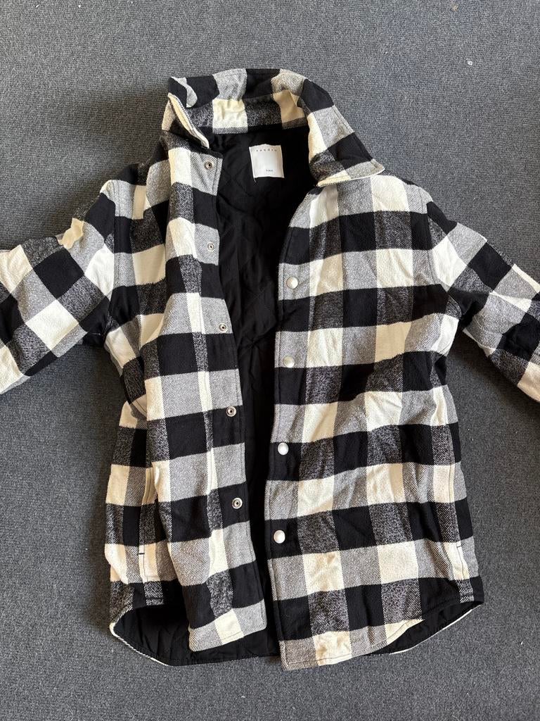 Sandro Paris geruit overhemdjack - Maat M, Ophalen, Zo goed als nieuw, Maat 38/40 (M), Zwart