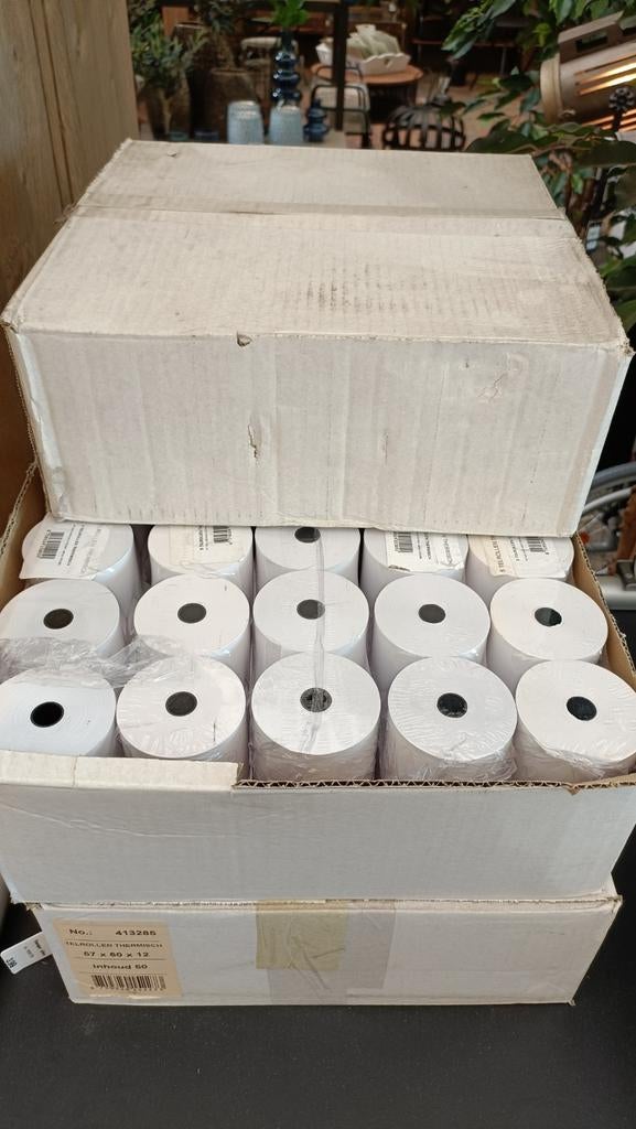 150 kassa rollen 57x60x12, Ophalen, Nieuw