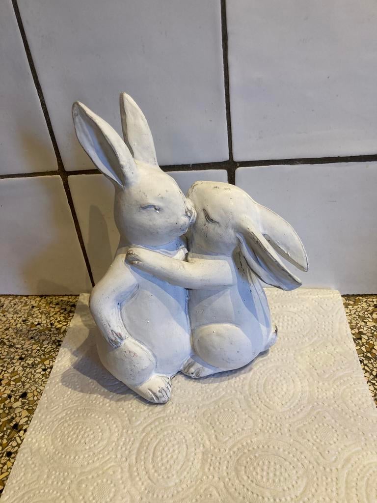 Mooi beeld hazen, Ophalen of Verzenden, Zo goed als nieuw