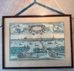 Braun & Hogenberg: Panoramisch Kampen vogelvluchtperspectief, Gelezen, Voor 1800, Ophalen of Verzenden, Landkaart