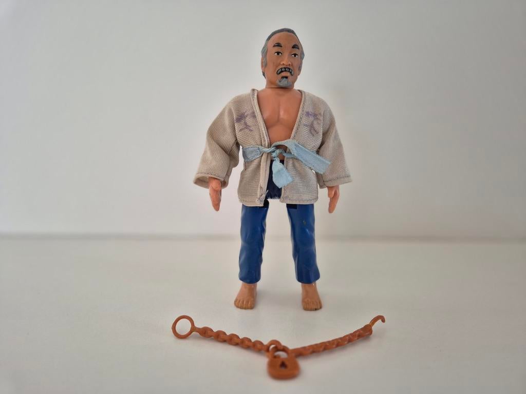 Vintage Karate Kid Mr. Miyagi actiefiguur, Verzamelen, Speelgoed, Ophalen of Verzenden, Gebruikt