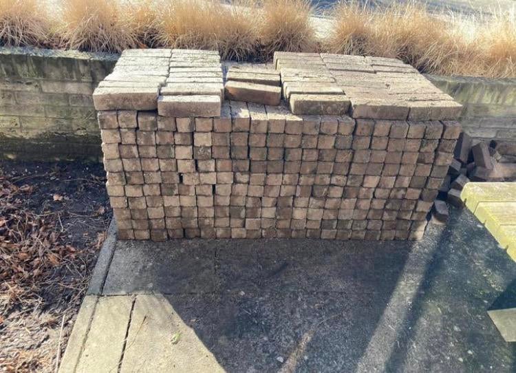 Gebakken klinkers, waalformaat 250stuks, Tuin en Terras, Terrasdelen en Vlonders, Ophalen, Zo goed als nieuw, Composiet