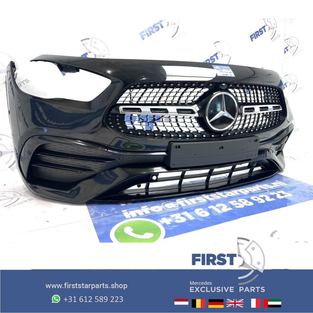 (W247) H247 GLA AMG LINE VOORBUMPER ZWART COMPLEET + DIAMOND, Gebruikt, -, Voor, Ophalen of Verzenden