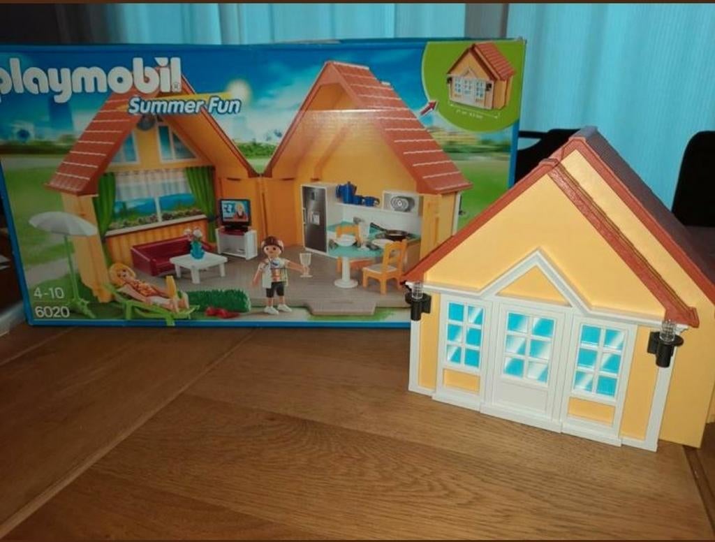 Playmobil Summer Fun Vakantiehuis 6020 lego 💫, Ophalen of Verzenden, Zo goed als nieuw, Complete set