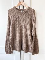 ARKET mohair cable knit trui – XS/S (valt oversized M/L), Kleding | Dames, Ophalen of Verzenden, Nieuw, Maat 38/40 (M), Bruin