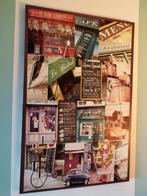 Canvas schilderij 115x75 cm - Stadsgezichten collage, Ophalen