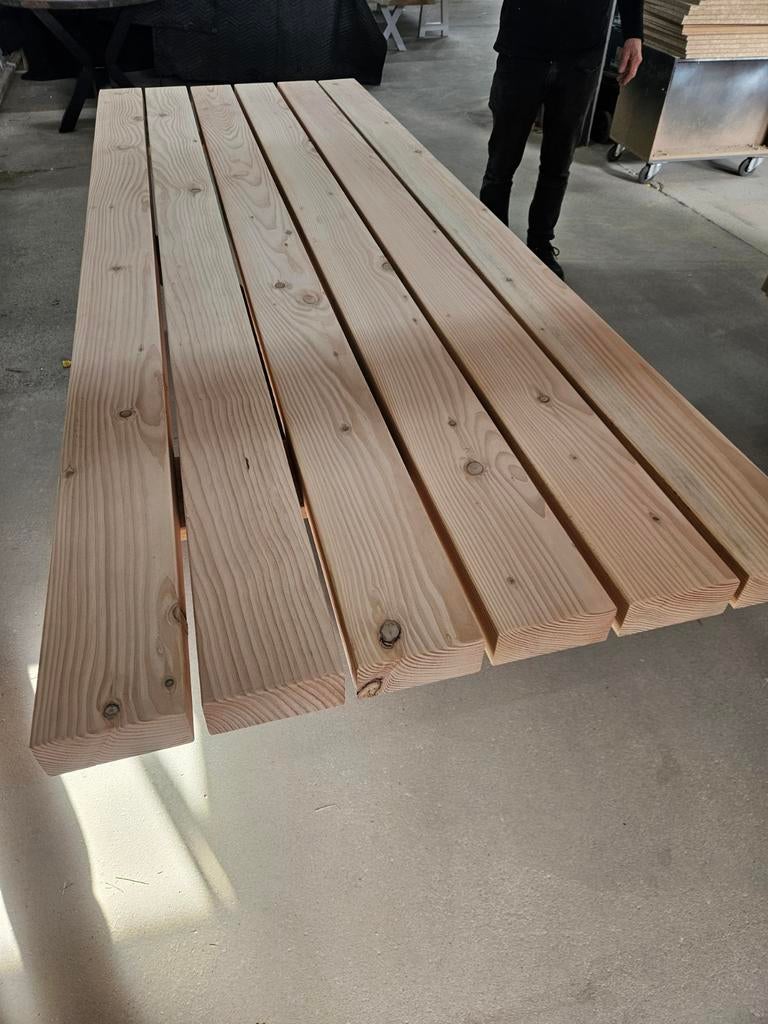Nieuwe Douglas tafel met matrix poot - 240x87 cm, Onbekend, Nieuw, Ophalen of Verzenden, Onbekend