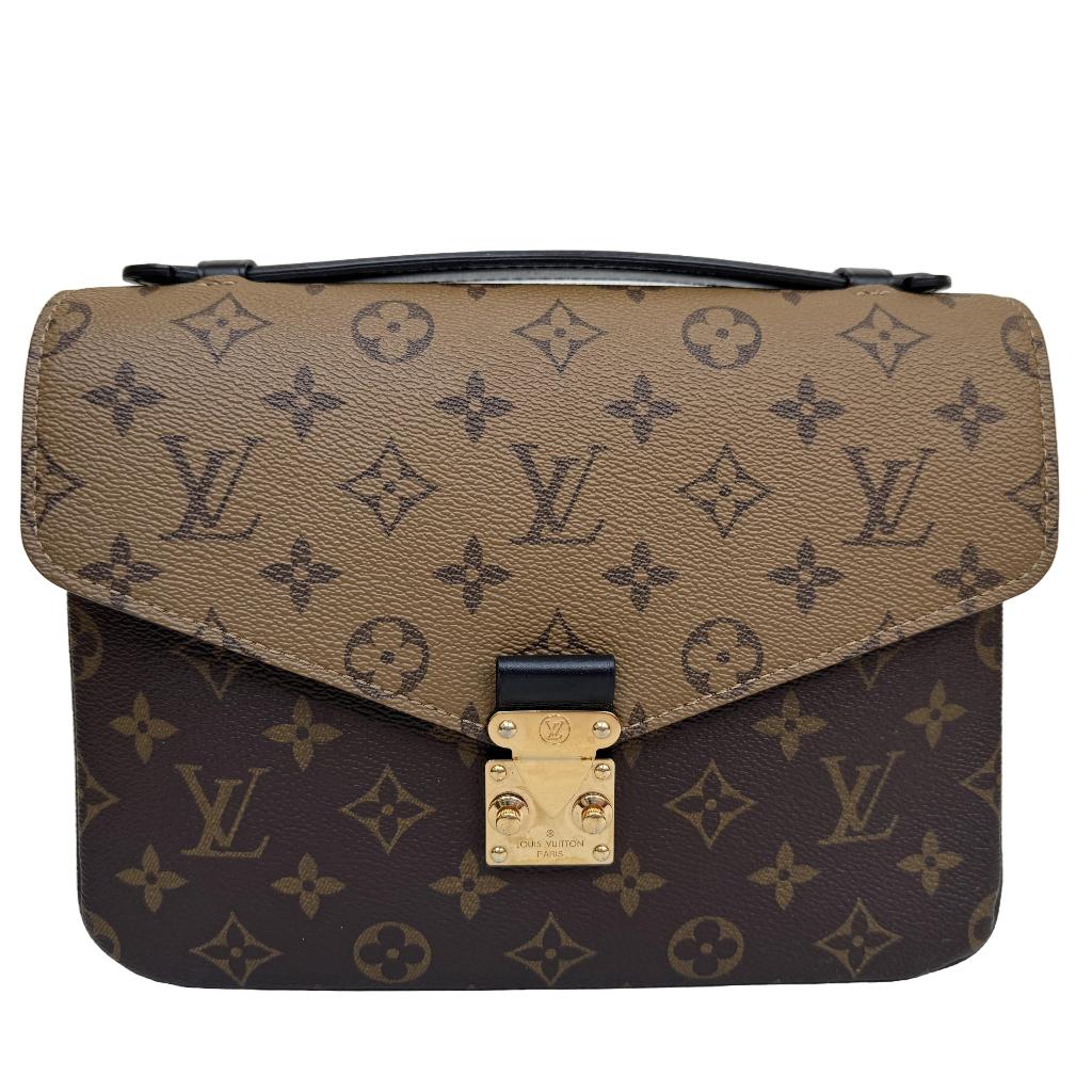 Louis vuitton Pochette metis reverse monogram crossbody tas, Verzenden, Zo goed als nieuw, Bruin, Schoudertasje