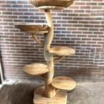 Zeer mooie teak houten krabpaal 1.50 hoog met 5 ligplaatsen., Ophalen, Zo goed als nieuw, Krabpaal