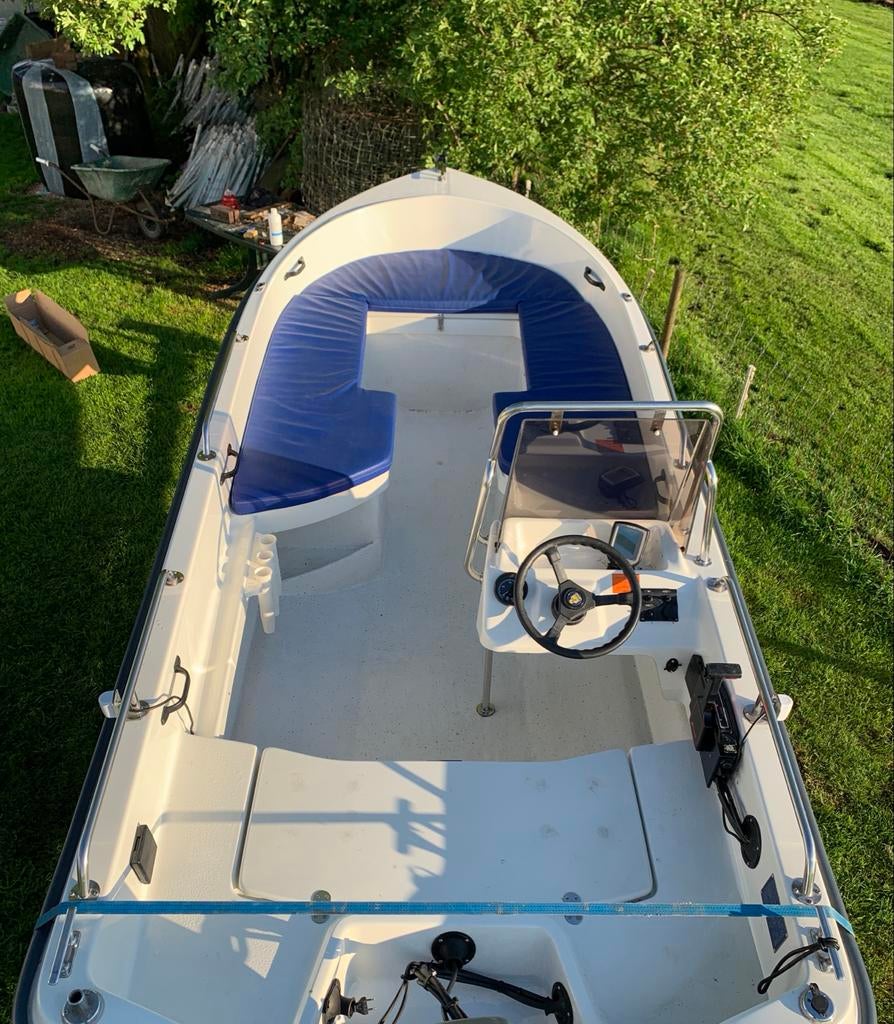 Ryds 480 RS 40 PK Viertakt + Trailer - Vaarklaar Consoleboot, Ophalen, Gebruikt, 30 tot 50 pk, 3 tot 6 meter