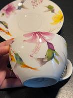 Mooie Marjolein Bastin Hummingbirds kop & schotel.Nieuwstaat, Ophalen of Verzenden, Zo goed als nieuw, Overige stijlen, Kop(pen) en/of Schotel(s)