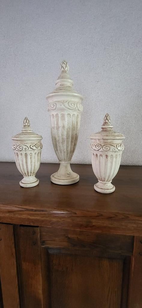 3-delige decoratieve vazen, Ophalen, Gebruikt, Overige kleuren, Aardewerk of Porselein