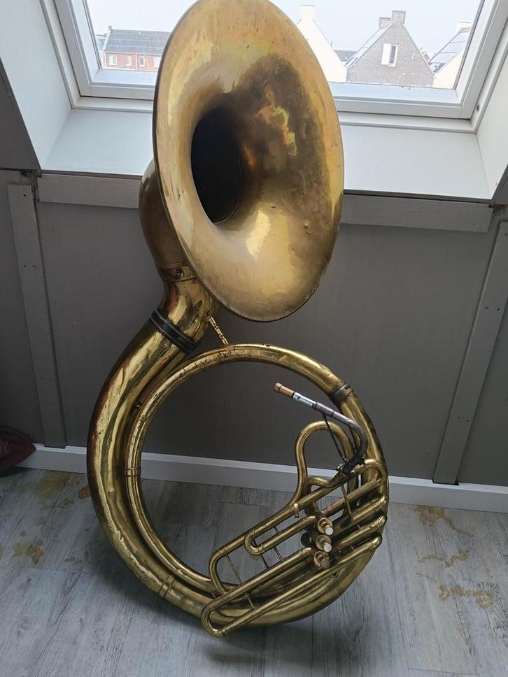 Conn 14k uit 1958, Muziek en Instrumenten, Blaasinstrumenten | Tuba's, Gebruikt, Bes-tuba, Ophalen