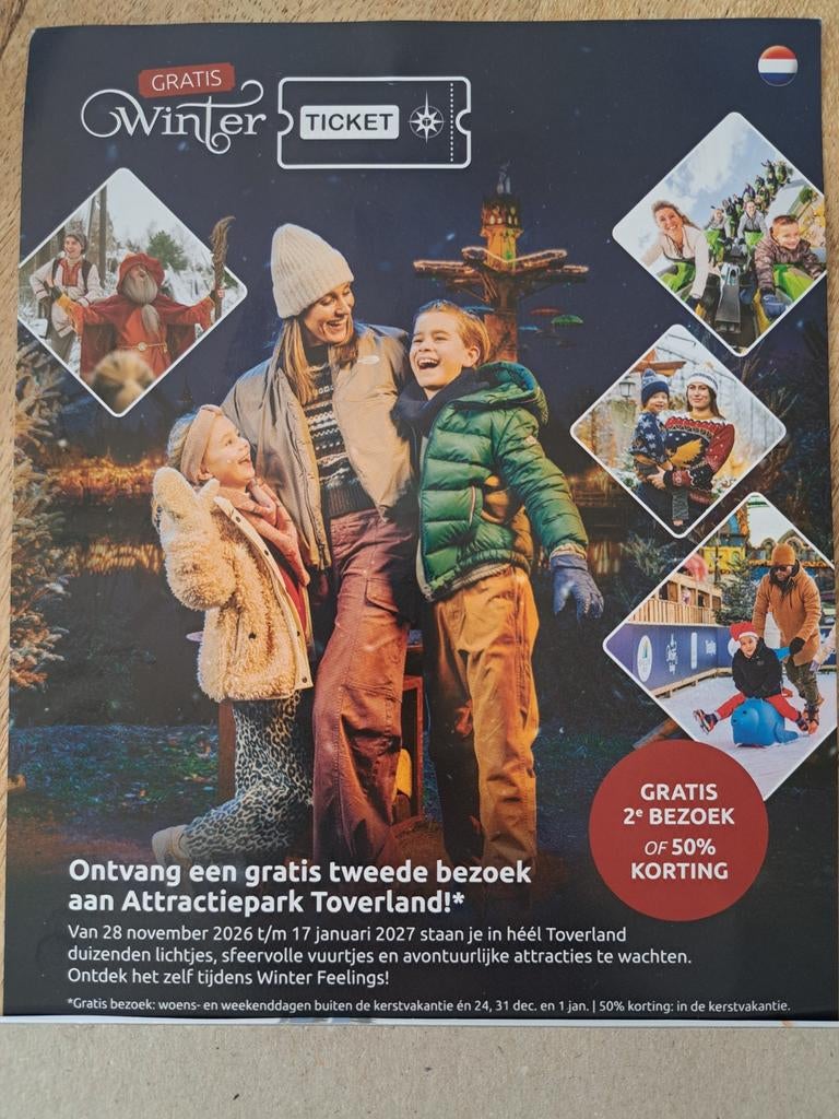Wintertickets voor Toverland., Tickets en Kaartjes, Recreatie | Pretparken en Attractieparken