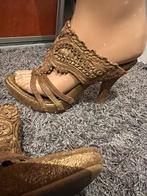 Ermanno Scervino klompjes maat 37 origineel zgan goud, G, Overige kleuren, Zo goed als nieuw, Ermanno Scervino