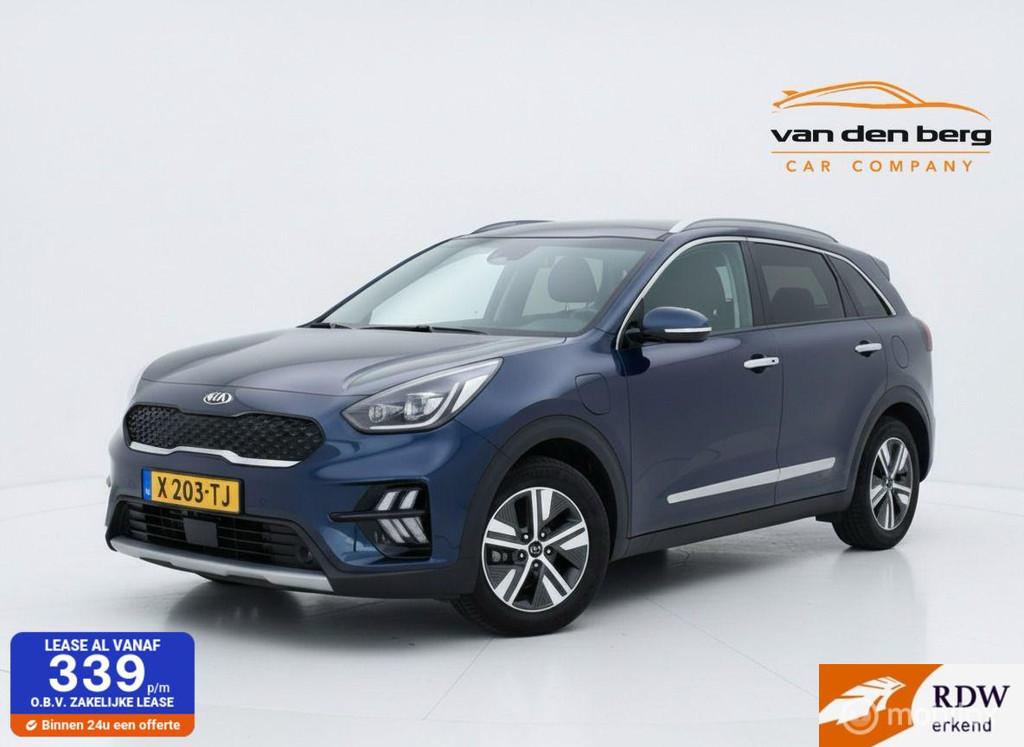 Kia Niro 1.6 GDi PHEV ExecutiveLine leer open dak JBL adapt., Gebruikt, Blauw, Leder, Bedrijf