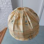 Hanglamp Geel - Lampenkap - Vintage, Ophalen of Verzenden, Zo goed als nieuw, Stof, Minder dan 50 cm