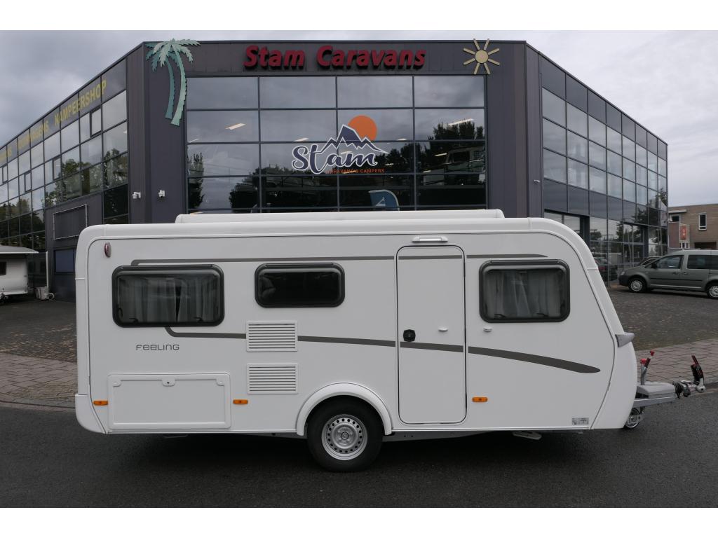 Eriba Feeling 425 NIEUW STAAT, Caravans en Kamperen, Standaardzit, Tot en met 2, 4 tot 5 meter, Eriba