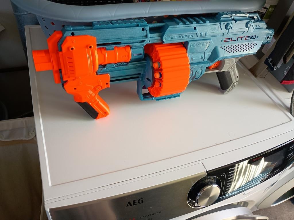 Nerf Elite 2.0 Shockwave RD-15 Blaster, Ophalen of Verzenden, Gebruikt