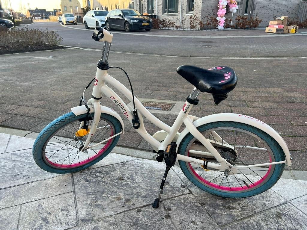 Kinderfiets Alpina 18 inch, Fietsen en Brommers, Fietsen | Meisjes, Ophalen, Gebruikt, Alpina, Handrem