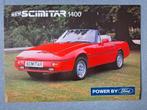 Leaflet RELIANT SCIMITAR 1400 - 1989 Engels, Verzenden, Zo goed als nieuw, Overige merken