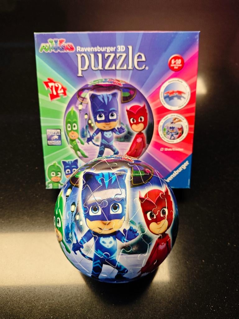Ravensburger 3d puzzel pjmasks, Ophalen of Verzenden, Meer dan 50 stukjes, Zo goed als nieuw, 6 jaar of ouder