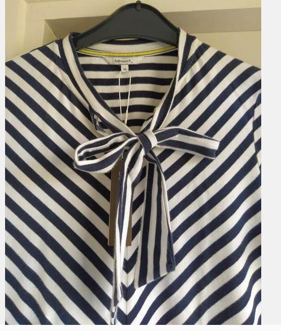 NIEUW!! Sandwich mooi shirt/top VAN 69,95 VOOR 7,50 EURO!, Kleding | Dames, Tops, Nieuw, Maat 36 (S), Blauw, Lange mouw, Verzenden