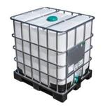 IBC - 1000 liter op kunsstof pallet. Schoon, 150 liter of meer, Ophalen, Zo goed als nieuw, Kunststof