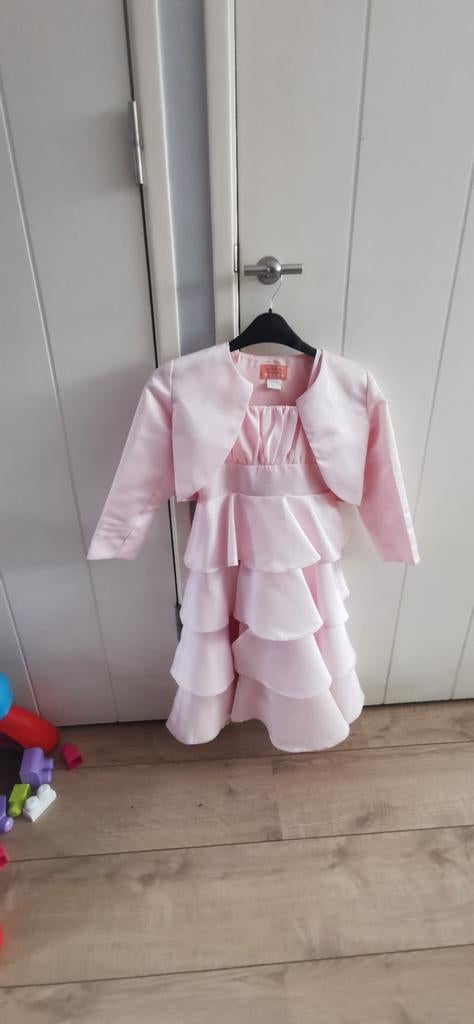 Mooie feestjurk voor bruiloft lichtroze, Kinderen en Baby's, Ophalen of Verzenden, Zo goed als nieuw, Meisje, Overige typen