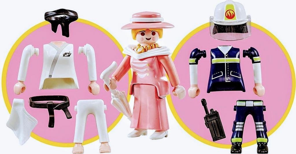 Multi Play Judoka Brandweervrouw En Dame 9855, Kinderen en Baby's, Speelgoed | Playmobil, Ophalen of Verzenden, Zo goed als nieuw