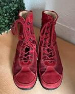 Rode Wolky enkel laarzen maat 38[v], Kleding | Dames, Ophalen of Verzenden, Zo goed als nieuw, Rood, Lage of Enkellaarzen