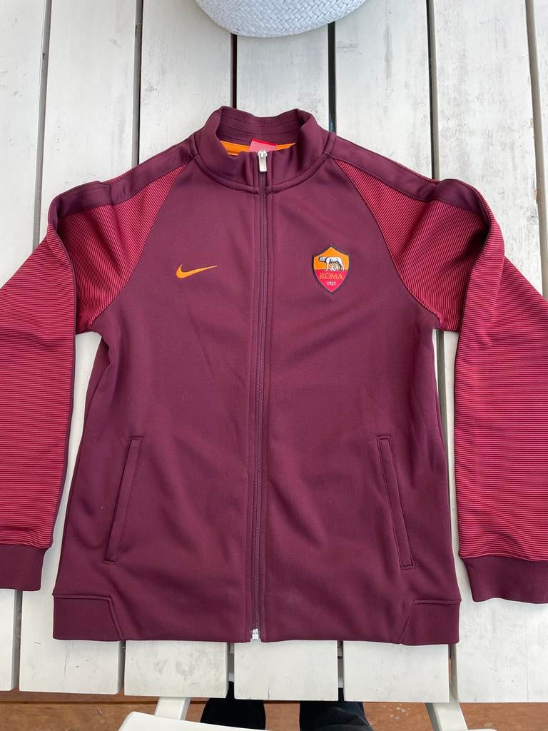 Nike trainingsjas AS Roma 158-170cm (13-15 jaar), Ophalen of Verzenden, Zo goed als nieuw, Jongen of Meisje, Jas