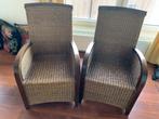 Rieten stoelen, Huis en Inrichting, Ophalen, Gebruikt, Twee, Bruin