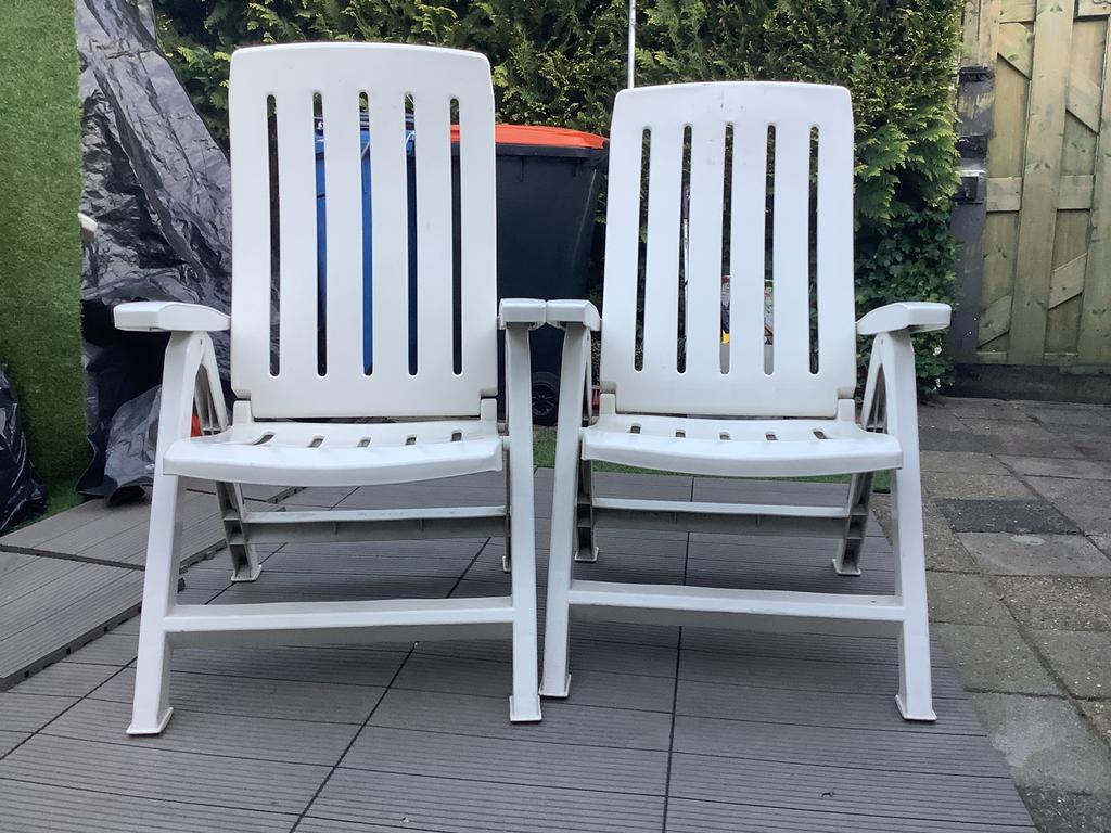 Tuinstoelen, Ophalen of Verzenden, Zo goed als nieuw, Kunststof