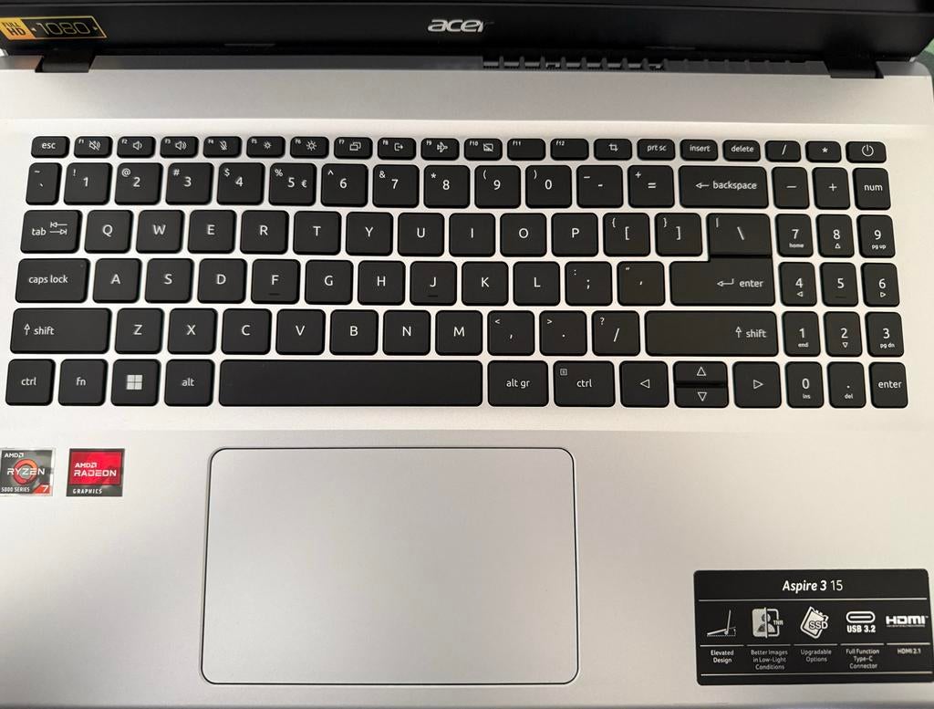 Acer Aspire 3 15 laptop, Computers en Software, Windows Laptops, Gebruikt, 2 tot 3 Ghz, Ophalen of Verzenden, SSD