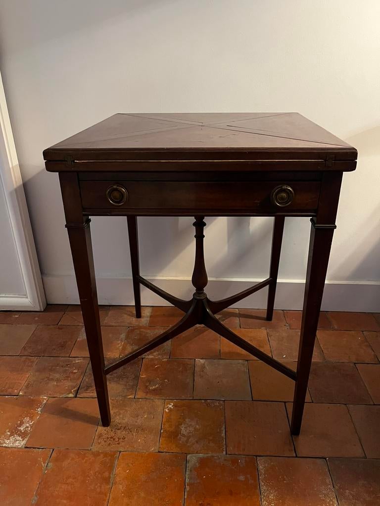 ANTIEKE KAARTTAFEL TAFEL ENVELOP BIJZETTAFEL, Antiek en Kunst, Ophalen