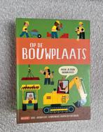 Oogappels Bouwplaats Boek met Voertuigen en Bouwvakkers, Ophalen of Verzenden, Zo goed als nieuw, Bouwen
