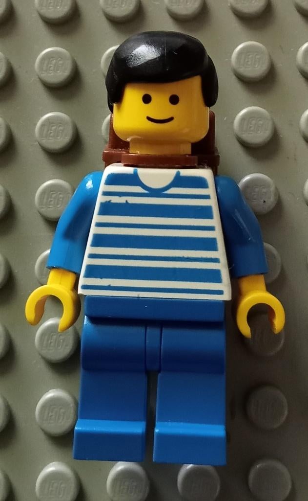 trn038 (1) Horizontal Lines Blue - Blue Arms - Blue Legs, B, Kinderen en Baby's, Speelgoed | Duplo en Lego, Gebruikt, Ophalen of Verzenden