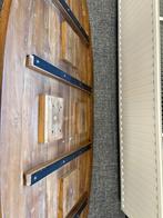 Ovaal houten tafelblad 2 meter, Ophalen, Gebruikt, 50 tot 100 cm, Ovaal