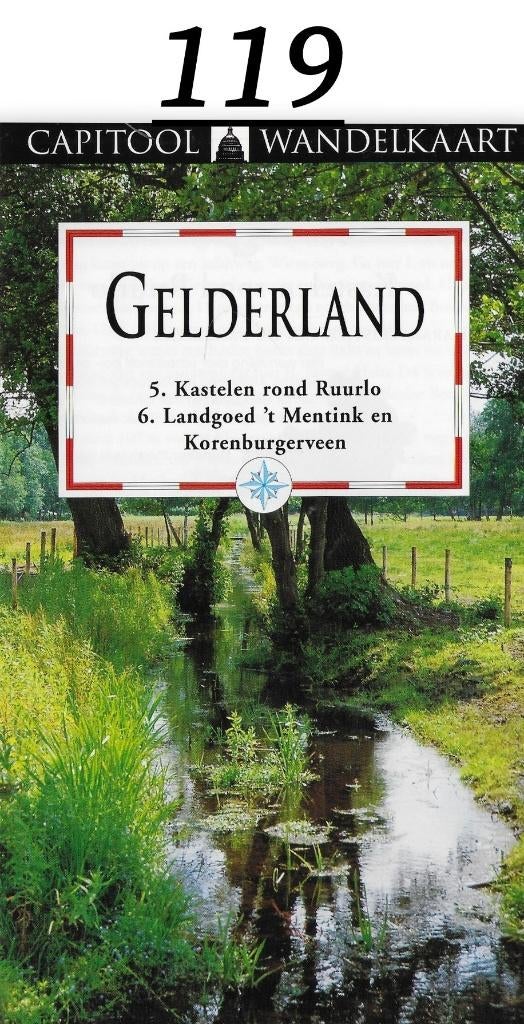 Pl119 capitool wandelkaart gelderland korenburgerveen, Boeken, Atlassen en Landkaarten, Ophalen of Verzenden, 1800 tot 2000, Nederland