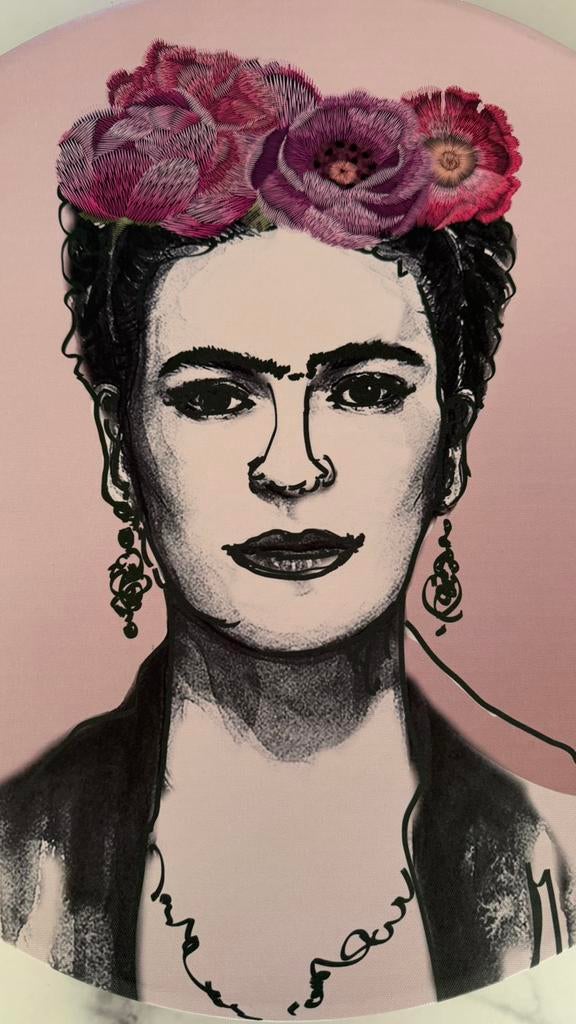 KAHLO Schilderij rond nieuw, Ophalen of Verzenden
